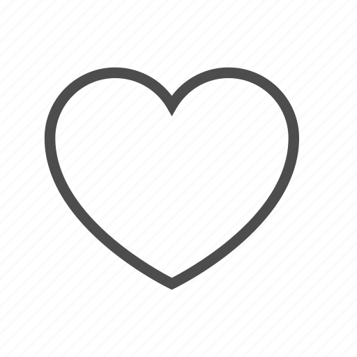 Favorite, heart, like, love, outline, romance, romantic icon - Download on Iconfinder