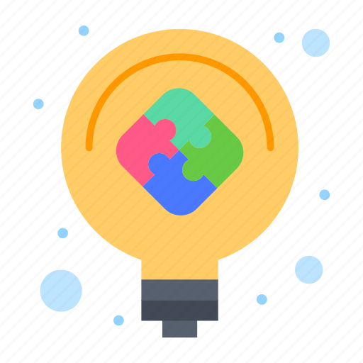 Bulb, idea, light, puzzle, solution icon - Download on Iconfinder