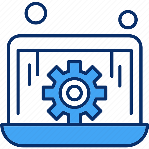 Gear, laptop, setting, technology icon - Download on Iconfinder
