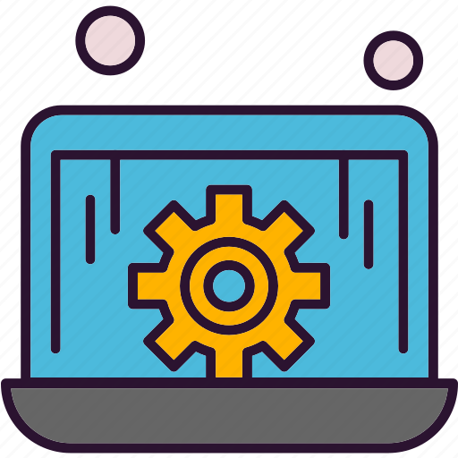 Gear, laptop, setting, technology icon - Download on Iconfinder