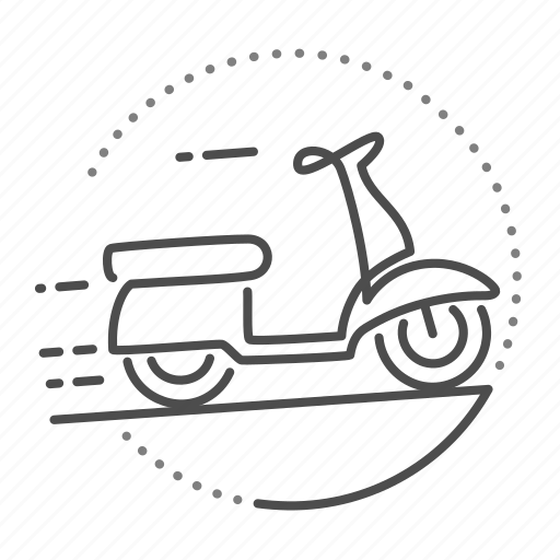 Scooter, delivery, transport, shipping icon - Download on Iconfinder