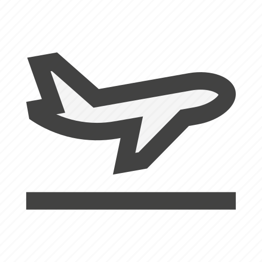 Aircraft, airplane, airport, departure, take off, transport, transportation icon - Download on Iconfinder