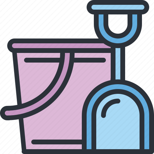 Beach, bucket, sand, sea, shovel, travel, vacation icon - Download on Iconfinder