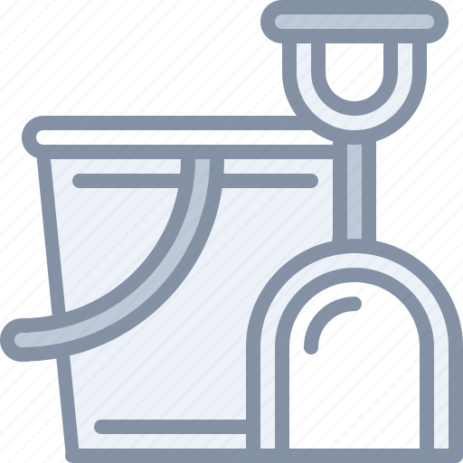 Beach, bucket, sand, shovel, travel, vacation icon - Download on Iconfinder