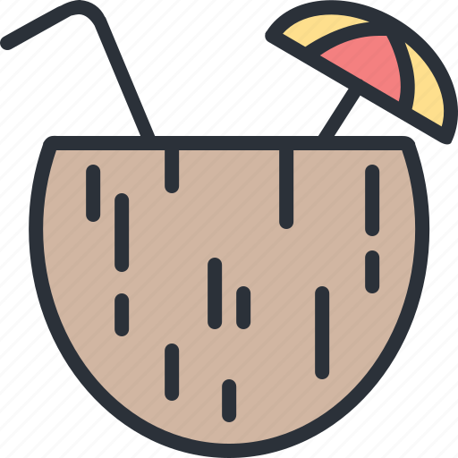 Coconut, drink, exotic, travel, vacation icon - Download on Iconfinder
