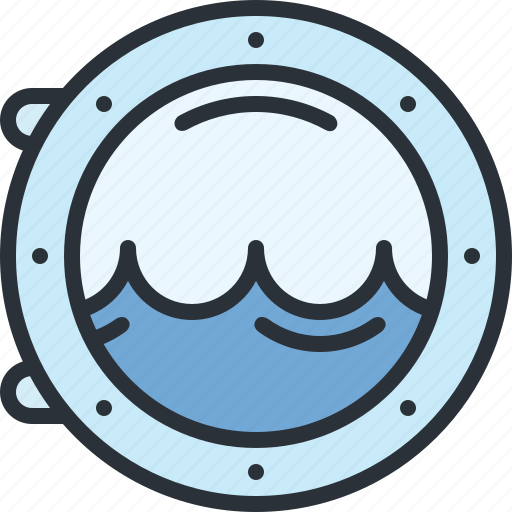 Porthole, sea, ship, travel, vacation icon - Download on Iconfinder