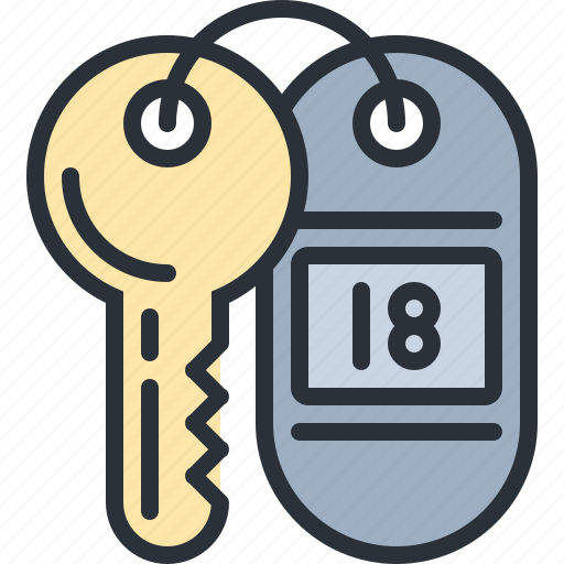 Hotel, key, room, security, travel, vacation icon - Download on Iconfinder