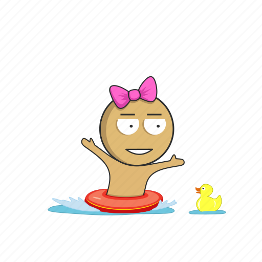 Sea, lifebuoy, duck, toy, beach, vacation icon - Download on Iconfinder