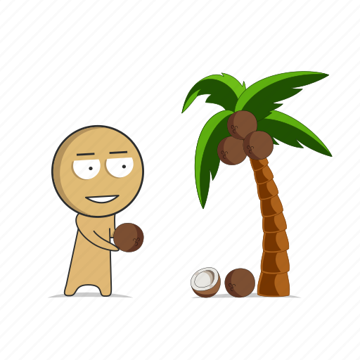 Vacation, palm trees, coconuts, freedom, travel, summer icon - Download on Iconfinder