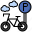parking, bike, transportation, park, traveling 