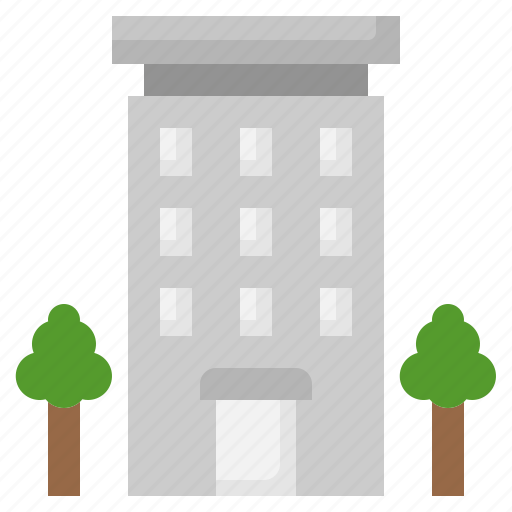 Apartment, property, real, estate, architecture, and, city icon - Download on Iconfinder
