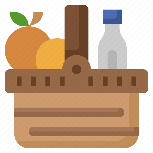 Picnic, basket, free, time, camping, holidays icon - Download on Iconfinder