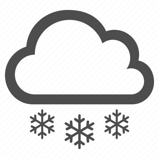 Cloud, cloudy, snow, snowflake, snowing, weather, winter icon - Download on Iconfinder