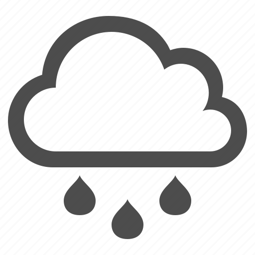 Cloud, cloudy, rain, rain drop, raining, weather icon - Download on Iconfinder
