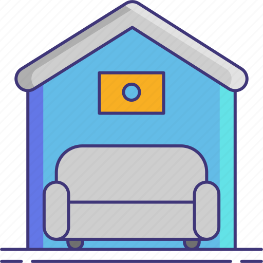 Accommodation, houce, couch icon - Download on Iconfinder