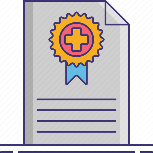 Medical, certificate, health, document icon - Download on Iconfinder