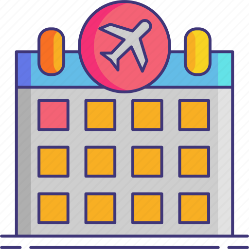 Reservation, plane, vacation, calendar icon - Download on Iconfinder