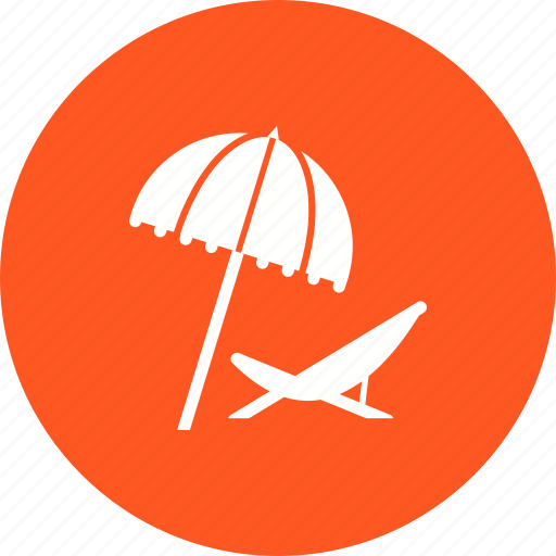 Beach, chair, deck, summer, travel, umbrella icon - Download on Iconfinder