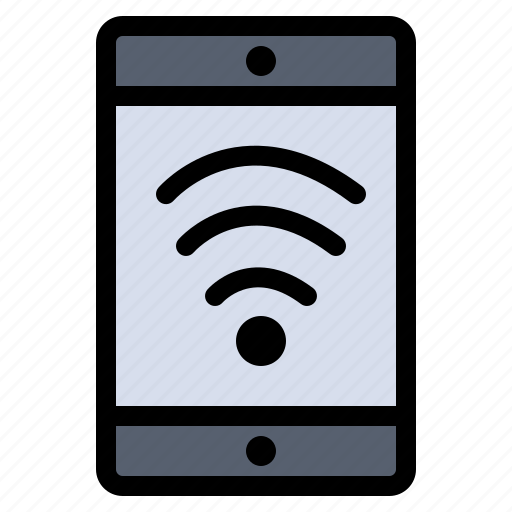Beach, mobile, wifi icon - Download on Iconfinder