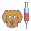 dog, pet, vaccination, vaccine, syringe, injection, animal 