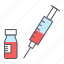 syringe, vial, injection, vaccine, vaccination, drug, covid-19 