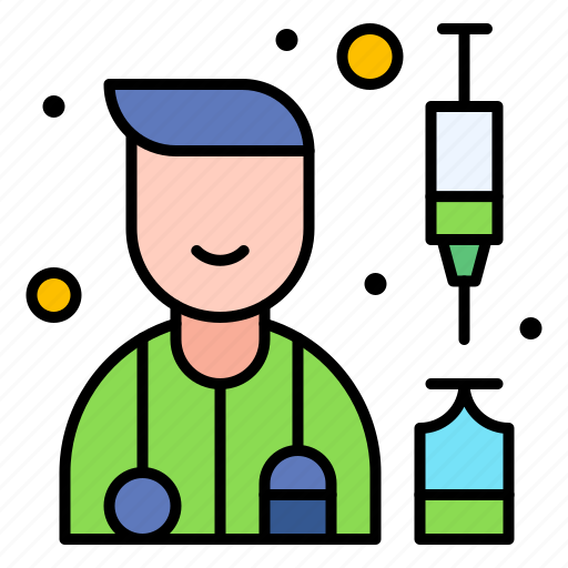 Doctor, injection, covid, vaccine, healthcare icon - Download on Iconfinder
