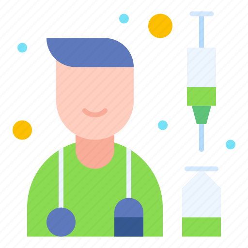 Doctor, injection, covid, vaccine, healthcare icon - Download on Iconfinder