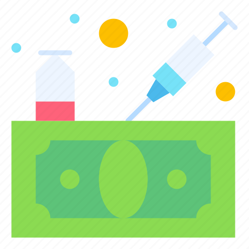 Vaccine, injection, money, infection icon - Download on Iconfinder