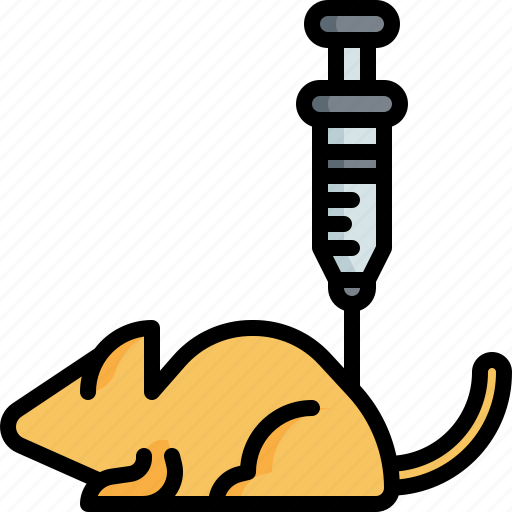 Experiment, animal, testing, mouse, rat, vaccine, syringe icon - Download on Iconfinder