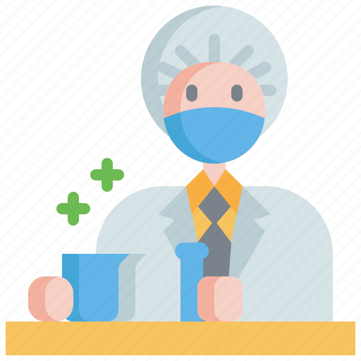 Scientist, laboratory, chemistry, medicine, experiment, science, research icon - Download on Iconfinder