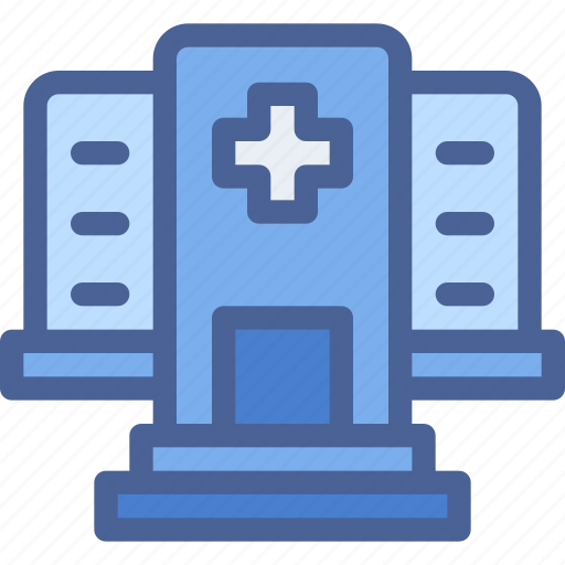 Hospital, clinic, building, healthcare, medical icon - Download on Iconfinder