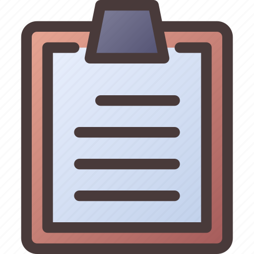 Clipboard, checklist, list, document, report, note, paper icon - Download on Iconfinder