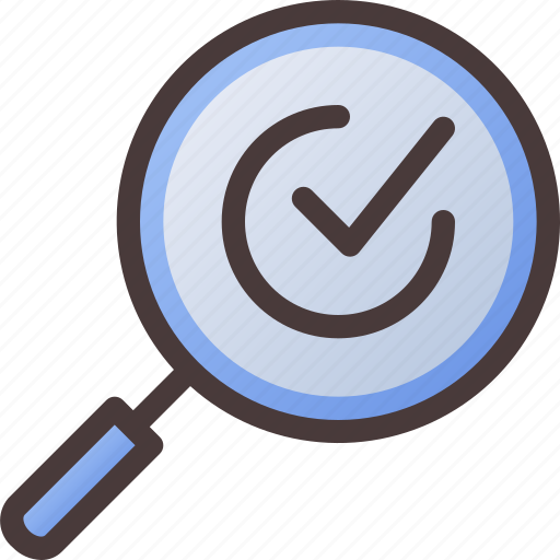 Quality, control, check, magnifying, glass, observe, verification icon - Download on Iconfinder