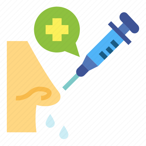 Nose, syringe, vaccination, runny icon - Download on Iconfinder