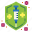 protected, healthcare, shield, syringe 