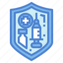 shield, medical, syringe, protection