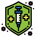 protected, healthcare, shield, syringe