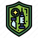shield, medical, syringe, protection