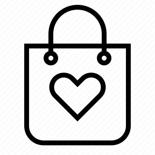 Bag, heart, love, shoping, valentine icon - Download on Iconfinder
