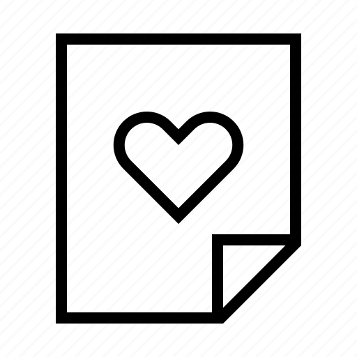 Heart, love, message, note, valentine icon - Download on Iconfinder