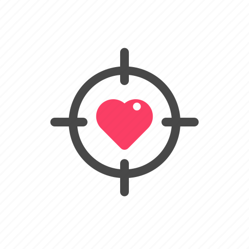 Heart, love, romance, romantic, target, valentine, wedding icon - Download on Iconfinder