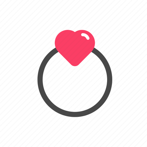 Heart, love, ring, romance, romantic, valentine, wedding icon - Download on Iconfinder