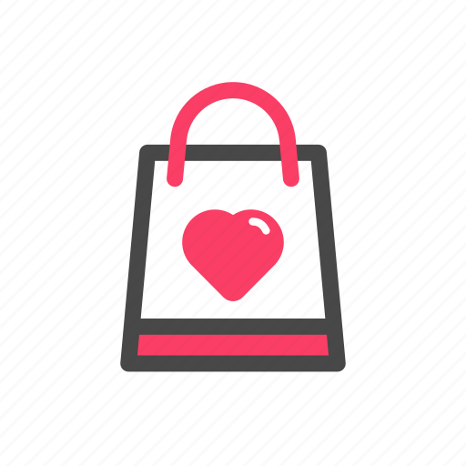 Heart, love, paper bag, romance, romantic, valentine, wedding icon - Download on Iconfinder