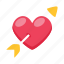 arrow, direction, heart, love, navigation, romance, valentine 