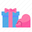 valentine, gift, love, valentines, box, heart
