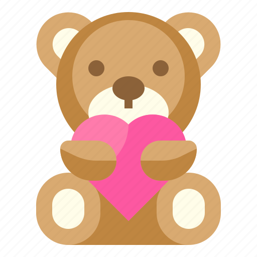 Valentine, teddy, bear, love, valentines, romantic, gift icon - Download on Iconfinder