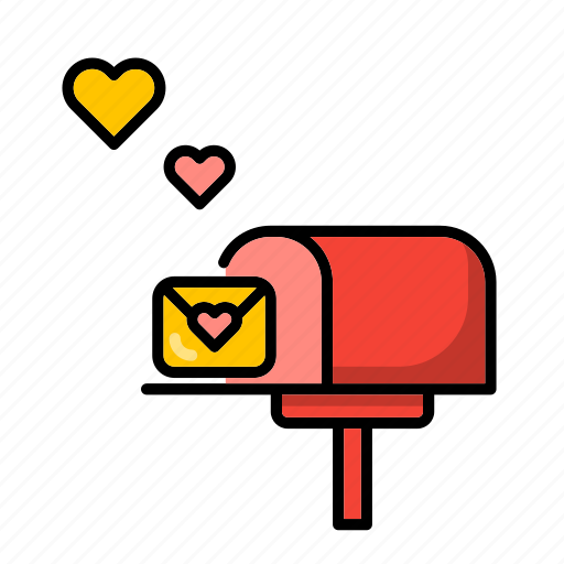 Mailbox, valentine, happy, romantic, celebration, romance icon - Download on Iconfinder
