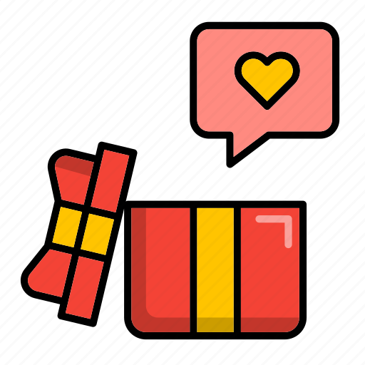 Gift, box, valentine, happy, romantic, celebration, romance icon - Download on Iconfinder