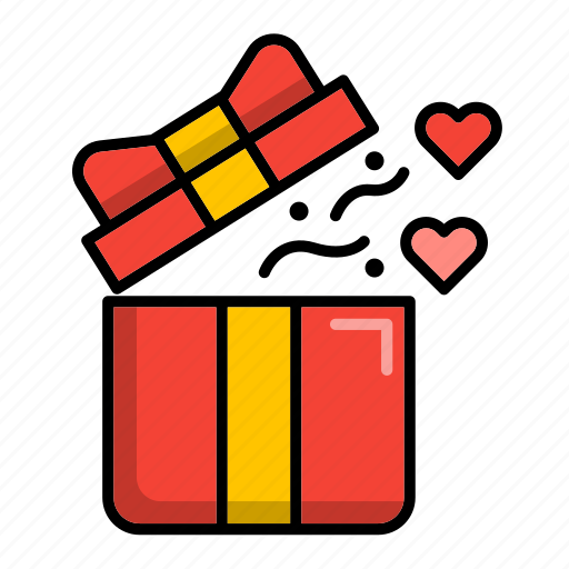 Gift, box, valentine, happy, romantic, celebration, romance icon - Download on Iconfinder