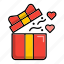gift, box, valentine, happy, romantic, celebration, romance 